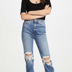 KHAITE Danielle Ripped Jeans